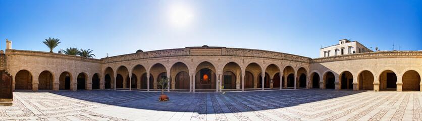 Panorama of the courtyard of the Great Mosque in the Medina of Sousse