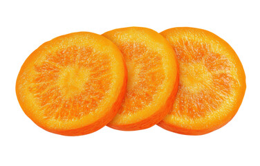 orange slices, isolated on transparent background.