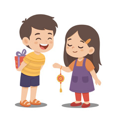  A Brother and Sister's Joyful Bond on Raksha Bandhan