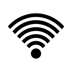 Wifi Signal Bars Vector Flat and Clean Look Isolated