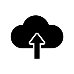 Cloud Upload Vector Flat and Clean Look Isolated