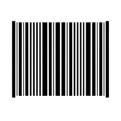 Barcode Lines Silhouette Vector Flat and Clean