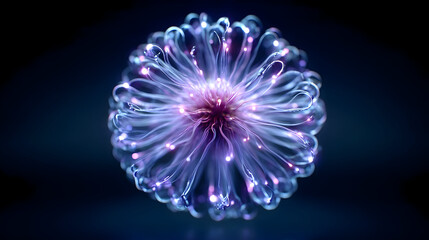 imagination presented with spontaneous visuals of AI lights and random geometry
