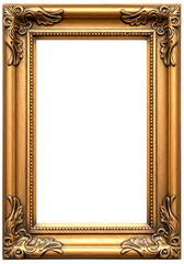Picture Frame design with transparent PNG background
