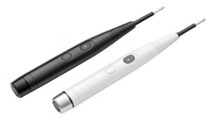  Modern electric dental scaler isolated on transparent