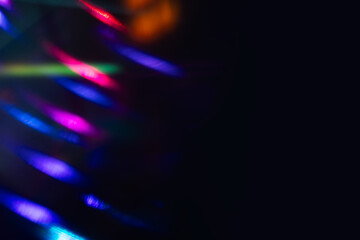 Soft rainbow light flares background or overlay