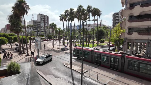 Casa Voyageurs Train Station in Casablanca, Morocco &ndash; Wide Shot of Historic Building and Clock Tower August 3, 2025
