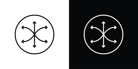 Versatile icon. editable stroke web icons