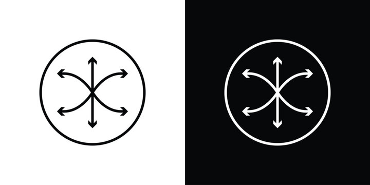 Versatile icon. editable stroke web icons