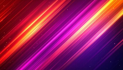 Obraz premium Vibrant, diagonal streaks of light in pink, purple, and orange hues, interspersed with sparkling dust