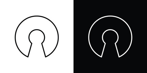 Open source icon. editable stroke web icons