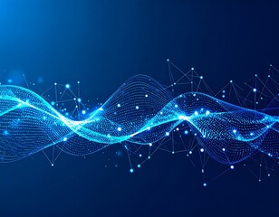 Abstract digital wave pattern