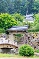 出石城　登城門　登城橋　城下町　時計台　兵庫県豊岡市出石町