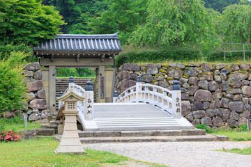 出石城　登城門　登城橋　城下町　時計台　兵庫県豊岡市出石町