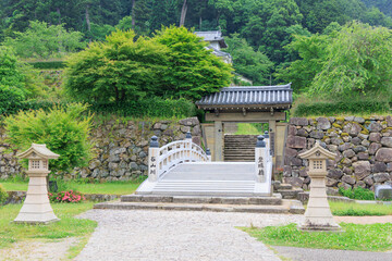 出石城　登城門　登城橋　城下町　時計台　兵庫県豊岡市出石町