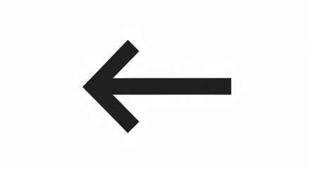 Black pointing arrow on a white background. Arrow has a simple, modern design with a thick rectangular shaft and a triangular head. It symbolizes direction, movement png