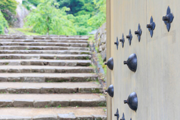 出石城　登城門　登城橋　城下町　時計台　兵庫県豊岡市出石町