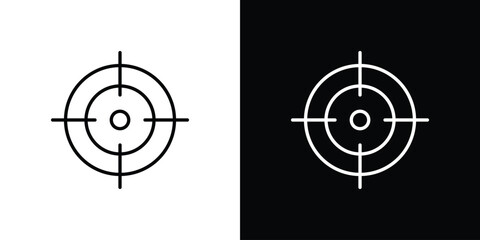 Focus icon. editable stroke web icons