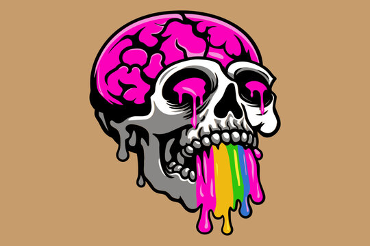 Brain Skull Vomit Rainbow