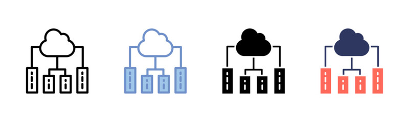 Server icon sheet multiple style collection