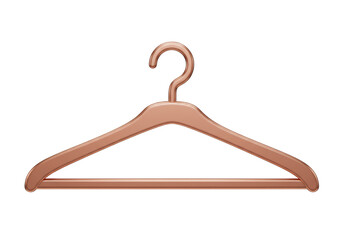 Isolated Elegant Wooden Clothes Hanger, Perfect for Organizing Wardrobe