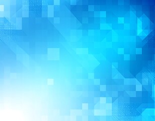 Abstract geometric shapes in light blue and white