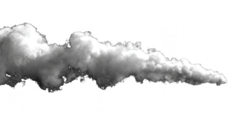 Wispy white cloud formation