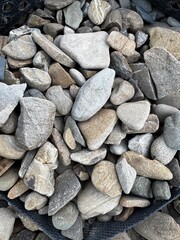 Texture of stones, crushed stone photo
