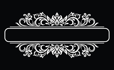 Wallpaper in Baroque style, damask. A seamless vector background. Floral ornament.