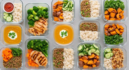 A Clean-Eating Meal Prep Layout