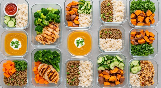 A Clean-Eating Meal Prep Layout