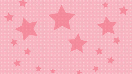 レトロポップな星の背景イラスト