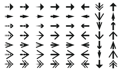 Arrows set vector.
