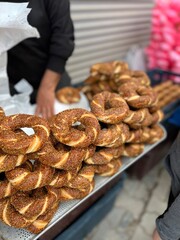 simit, simit in bazar