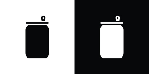 Soda can icon symbol template for graphic and web design collection logo vector illustration