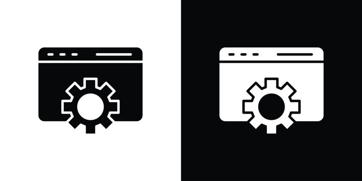 Software icon symbol template for graphic and web design collection logo vector illustration