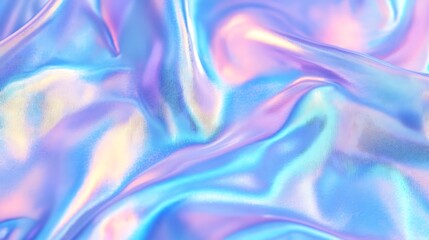 Obraz premium Pastel holographic texture with blurred soft grain and iridescent light effect