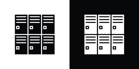 Lockers icon symbol template for graphic and web design collection logo vector illustration