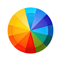 Obraz premium Circular color wheel with vibrant hues (1)
