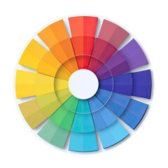Fototapeta premium Circular color wheel graphic