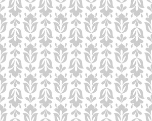 Floral pattern. Wallpaper baroque, damask. Seamless vector background.