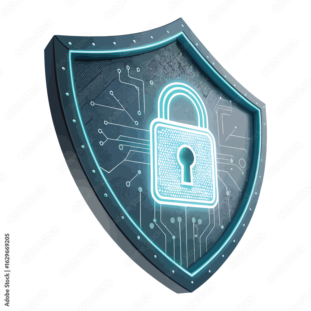 Poster digital shield lock with circuit board design security