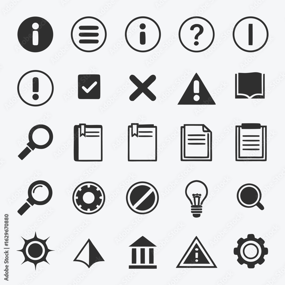 Aufkleber collection of modern flat design icons for web and mobile applications