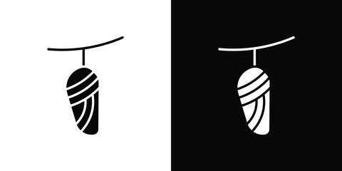 Cocoon icon symbol template for graphic and web design collection logo vector illustration
