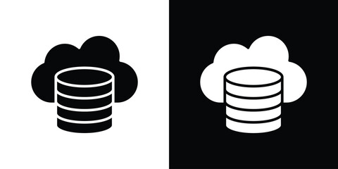 Cloud server icon symbol template for graphic and web design collection logo vector illustration