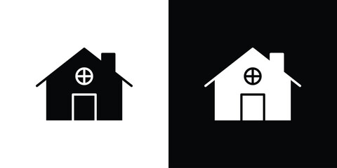 Chalet icon symbol template for graphic and web design collection logo vector illustration