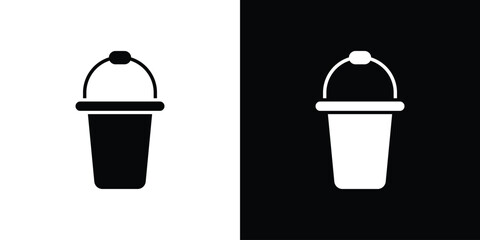 Bucket icon symbol template for graphic and web design collection logo vector illustration
