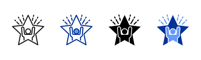 Empowerment icon sheet multiple style collection