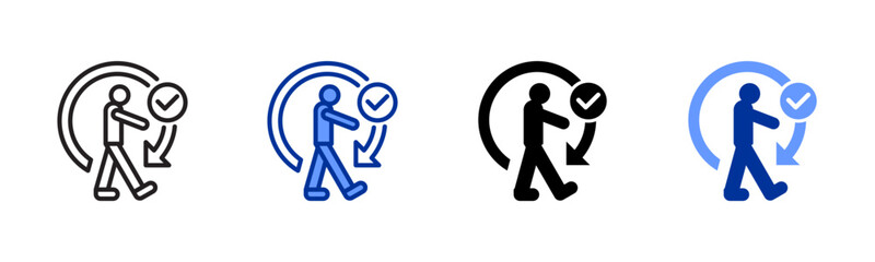 Habits icon sheet multiple style collection