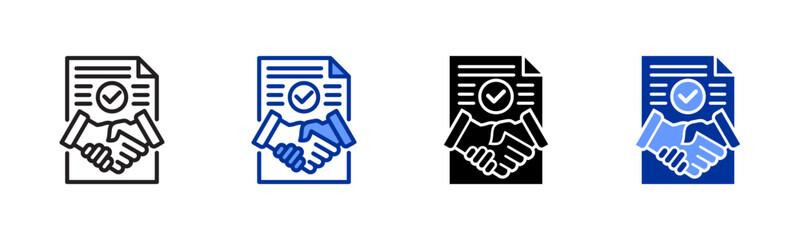 Commitment icon sheet multiple style collection